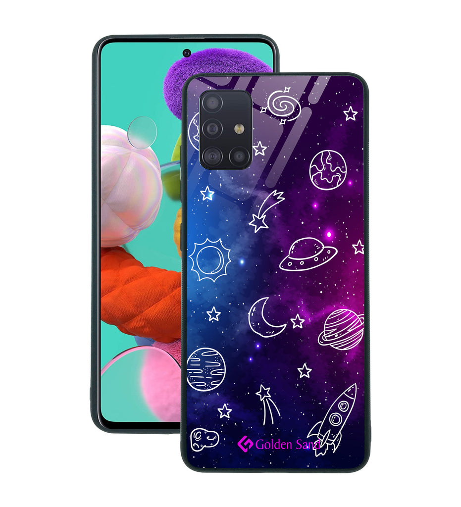 Samsung Galaxy A51 Designer Case Tempered Glass Series