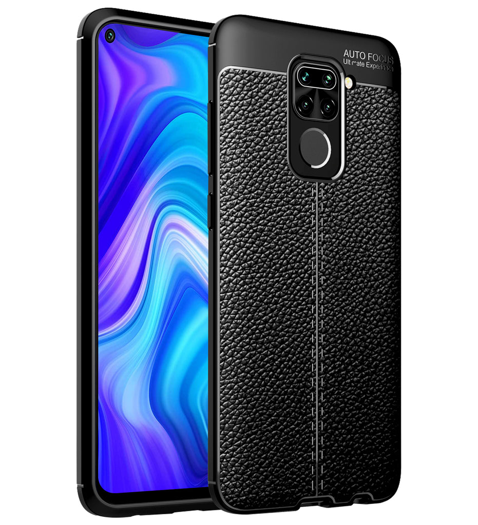 Redmi Note 9, 6.53 inch Leather Texture Back Cover