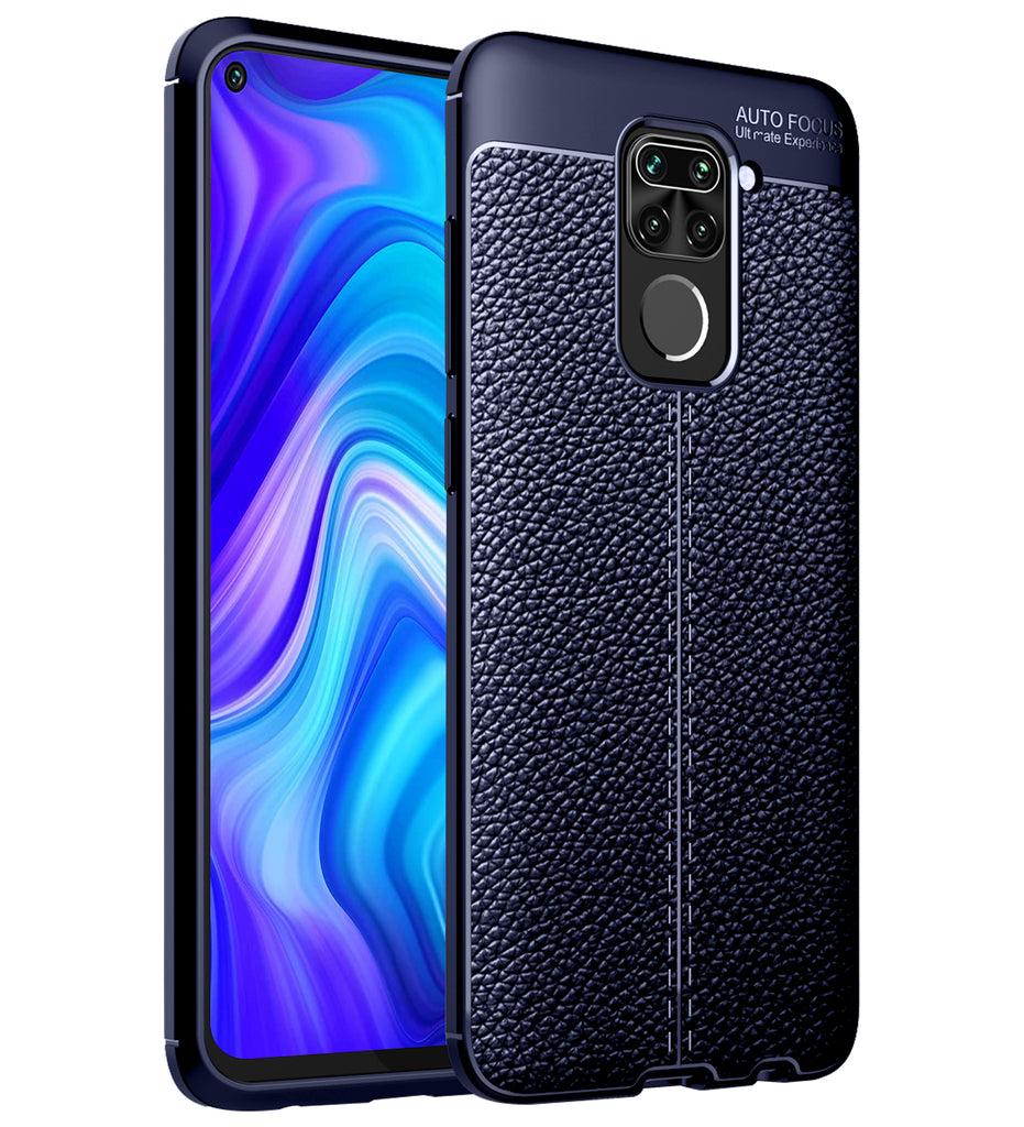 Redmi Note 9, 6.53 inch Leather Texture Back Cover