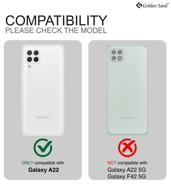 Samsung Galaxy A22 (6.4 inch) Back Cover | Rugged Frosted Series, Black