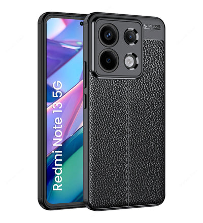 Redmi Note 13 5G, 6.67 inch Leather Texture Back Cover