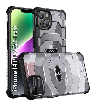 Explorer Series [Certified Military Grade Protection] Back Cover for Apple iPhone 14 Plus, 6.7 inch, Space Black