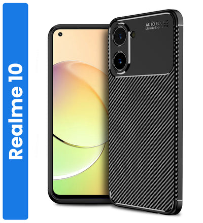 realme 10 (6.4 inch) Back Cover | Aramid Fiber Series, Black