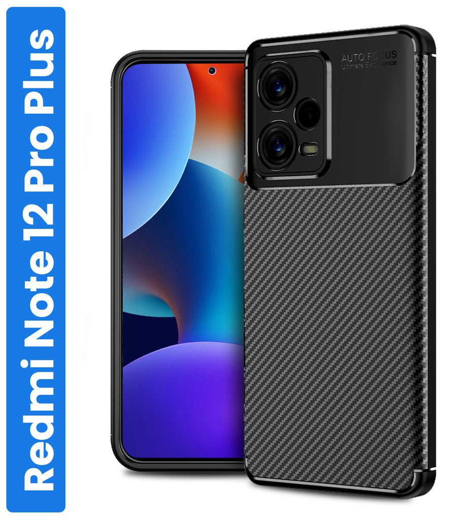Aramid Fibre Series Shockproof Armor Back Cover for Redmi Note 12 Pro+ Plus 5G, 6.67 inch, Black