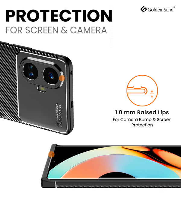 Realme 10 Pro+ 5G (Realme 10 Pro Plus 5G) (6.7 inch) Back Cover | Aramid Fiber Series, Black