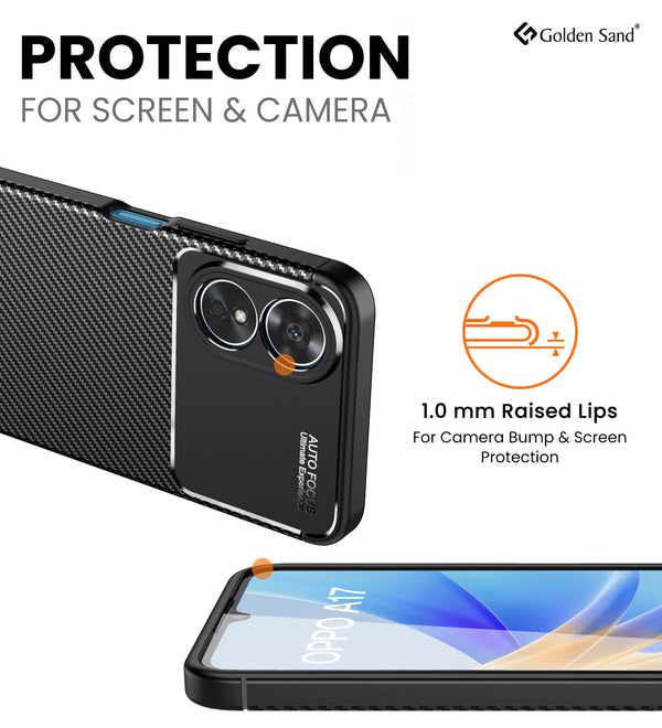 OPPO A17 4G (6.56 inch) Back Cover | Aramid Fiber Series, Black