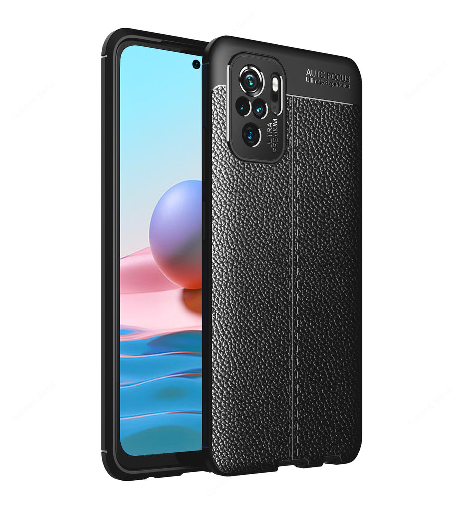 Xiaomi Redmi Note 10, 6.43 inch Leather Texture Back Cover