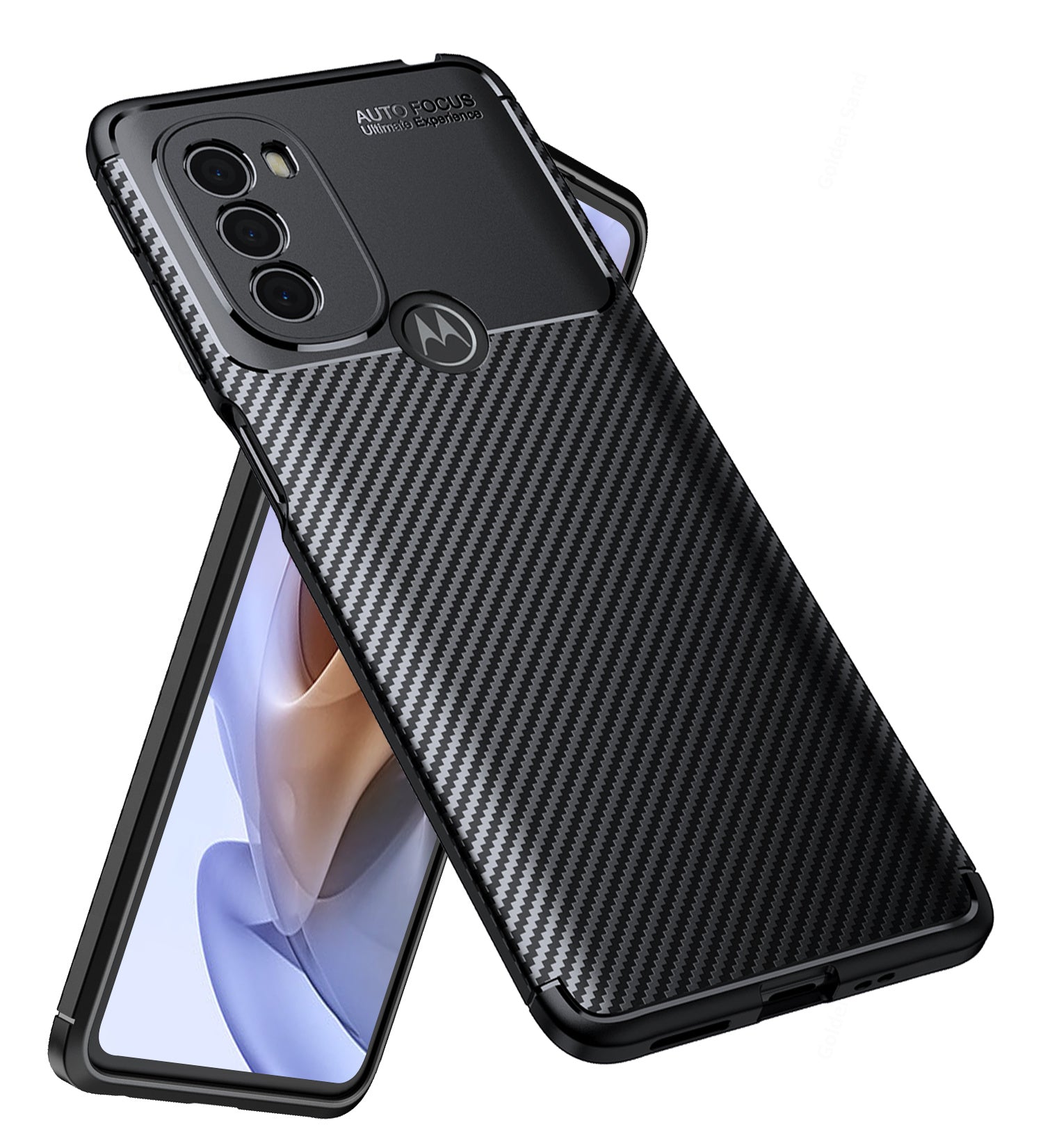 Aramid Fibre Series Shockproof Armor Back Cover for Motorola Moto