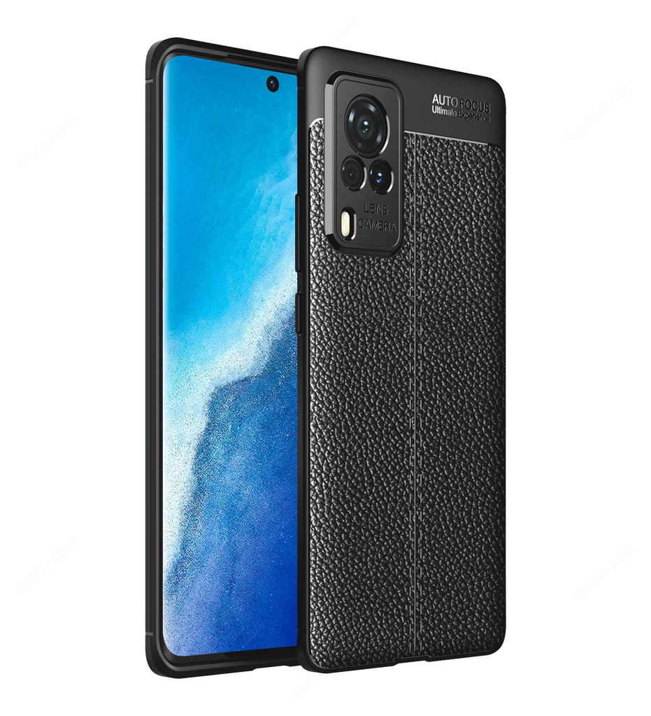 Vivo X60 Pro, 6.56 inch Leather Texture Back Cover