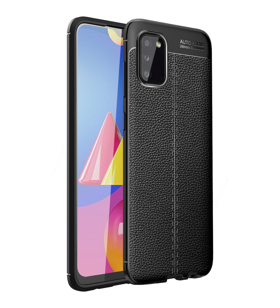 Samsung Galaxy M02s, 6.5 inch Leather Texture Back Cover