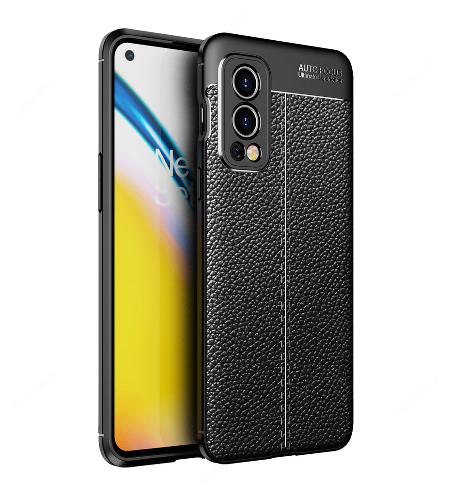 OnePlus Nord 2 5G, 6.43 inch Leather Texture Back Cover