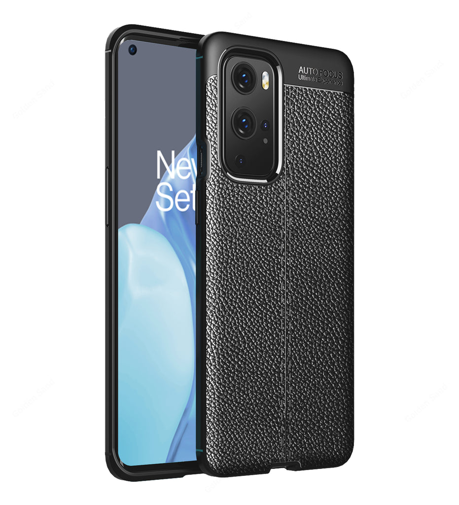 OnePlus 9 Pro, 6.7 inch Leather Texture Back Cover