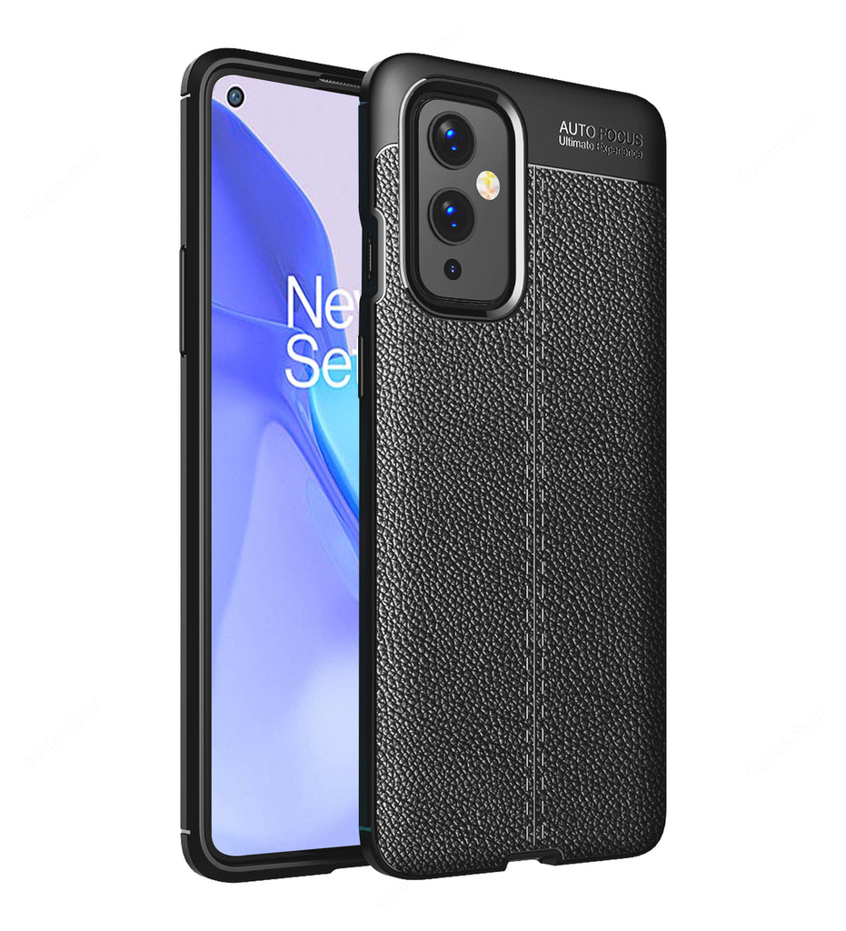 OnePlus 9, 6.55 inch Leather Texture Back Cover