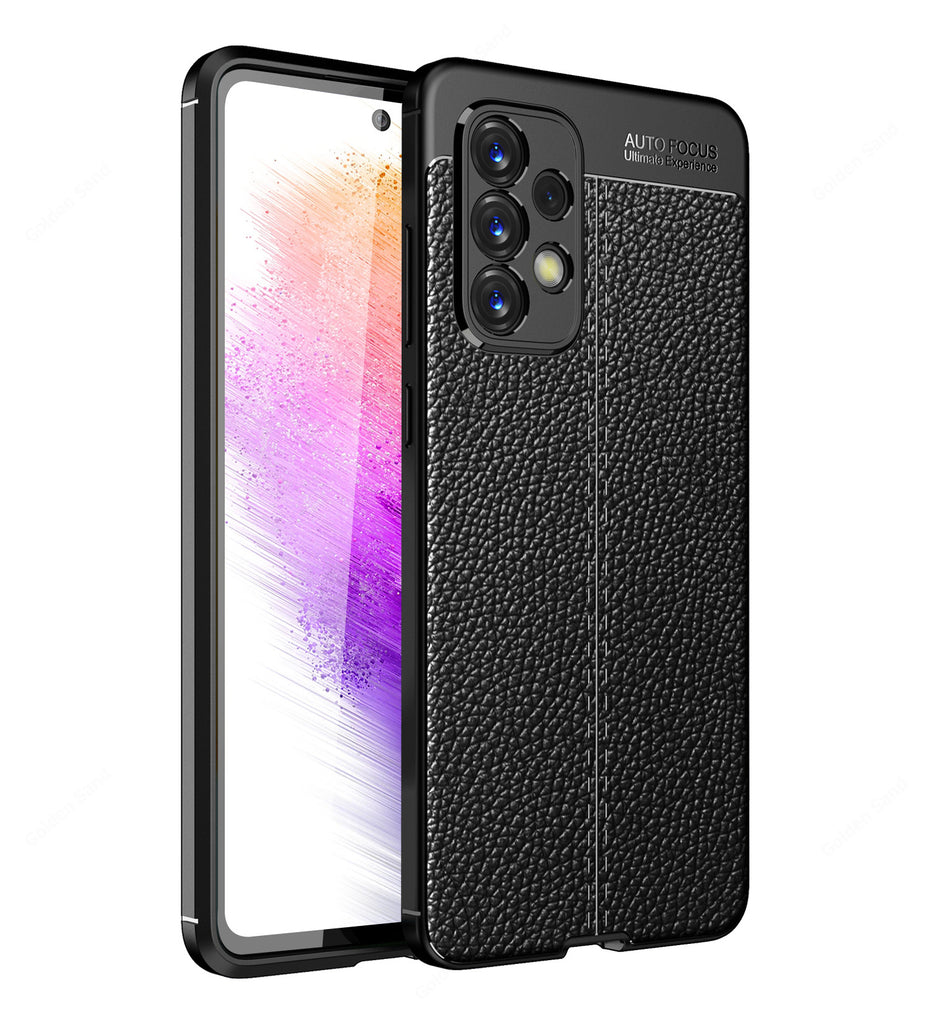 Samsung Galaxy A73 5G, 6.7 inch Leather Texture Back Cover