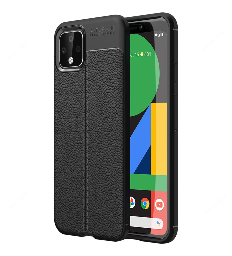 Google Pixel 4, 5.7 inch Leather Texture Back Cover