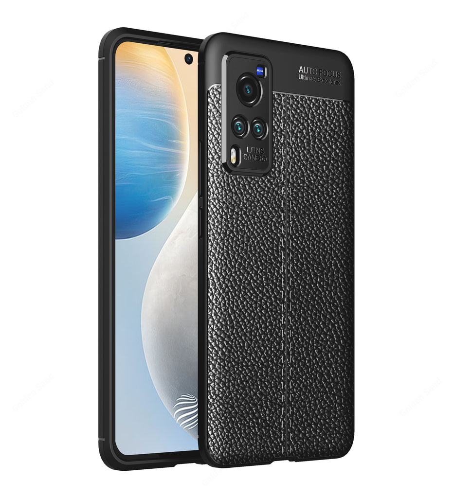 Vivo X60, 6.56 inch Leather Texture Back Cover