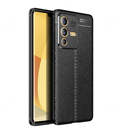 Vivo V23 Pro 5G, 6.56 inch Leather Texture Back Cover