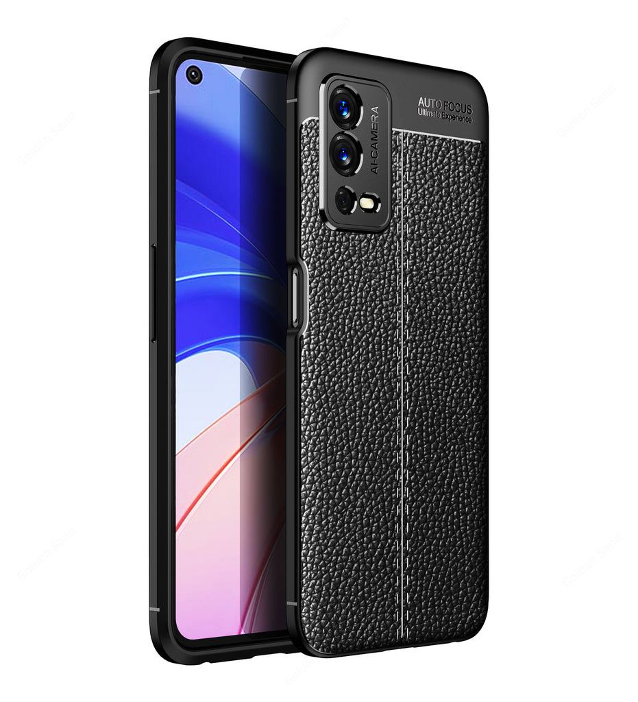Oppo A55, 6.51 inch Leather Texture Back Cover