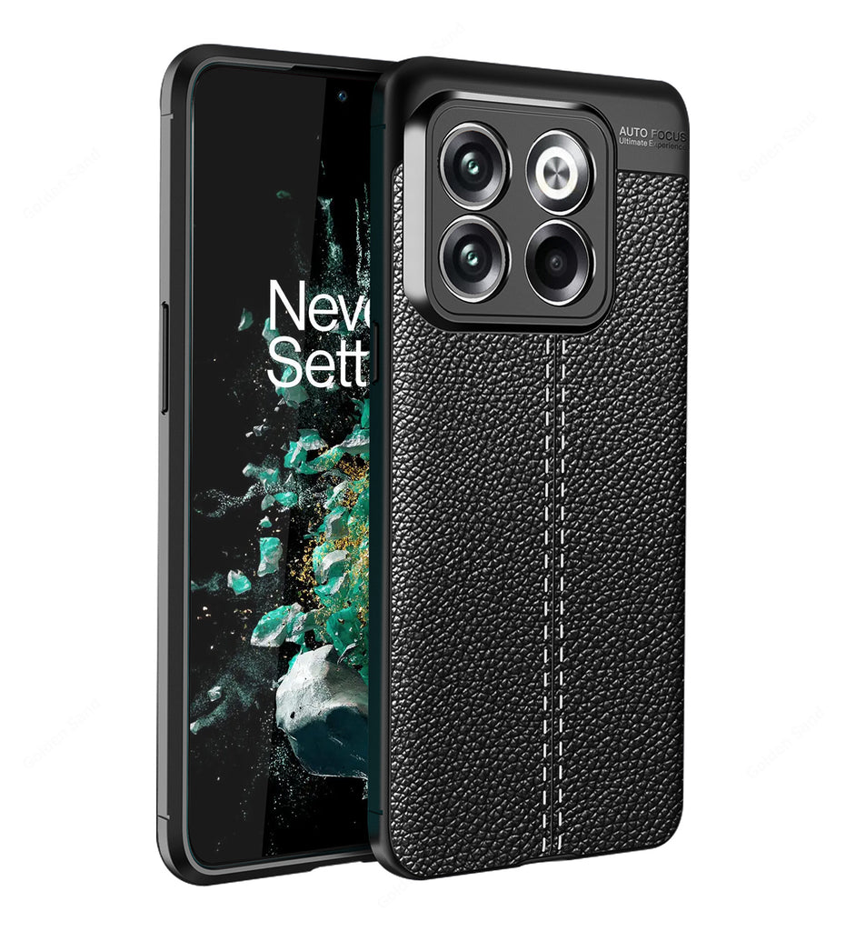 OnePlus 10T 5G, 6.7 inch Leather Texture Back Cover