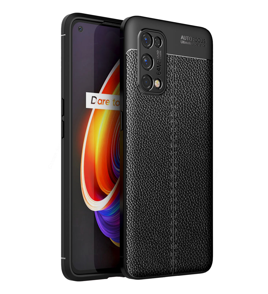 Realme X7 Pro Leather Texture Back Cover