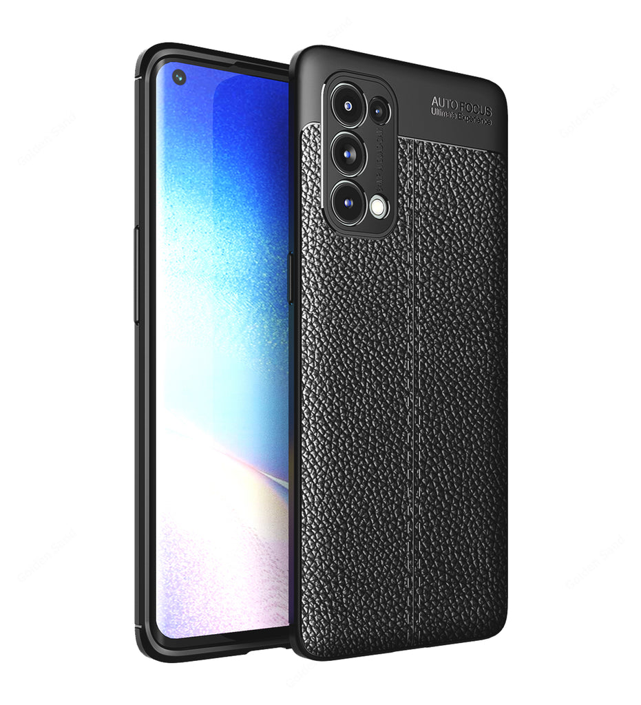 Oppo Reno5 Pro 5G, 6.55 inch Leather Texture Back Cover