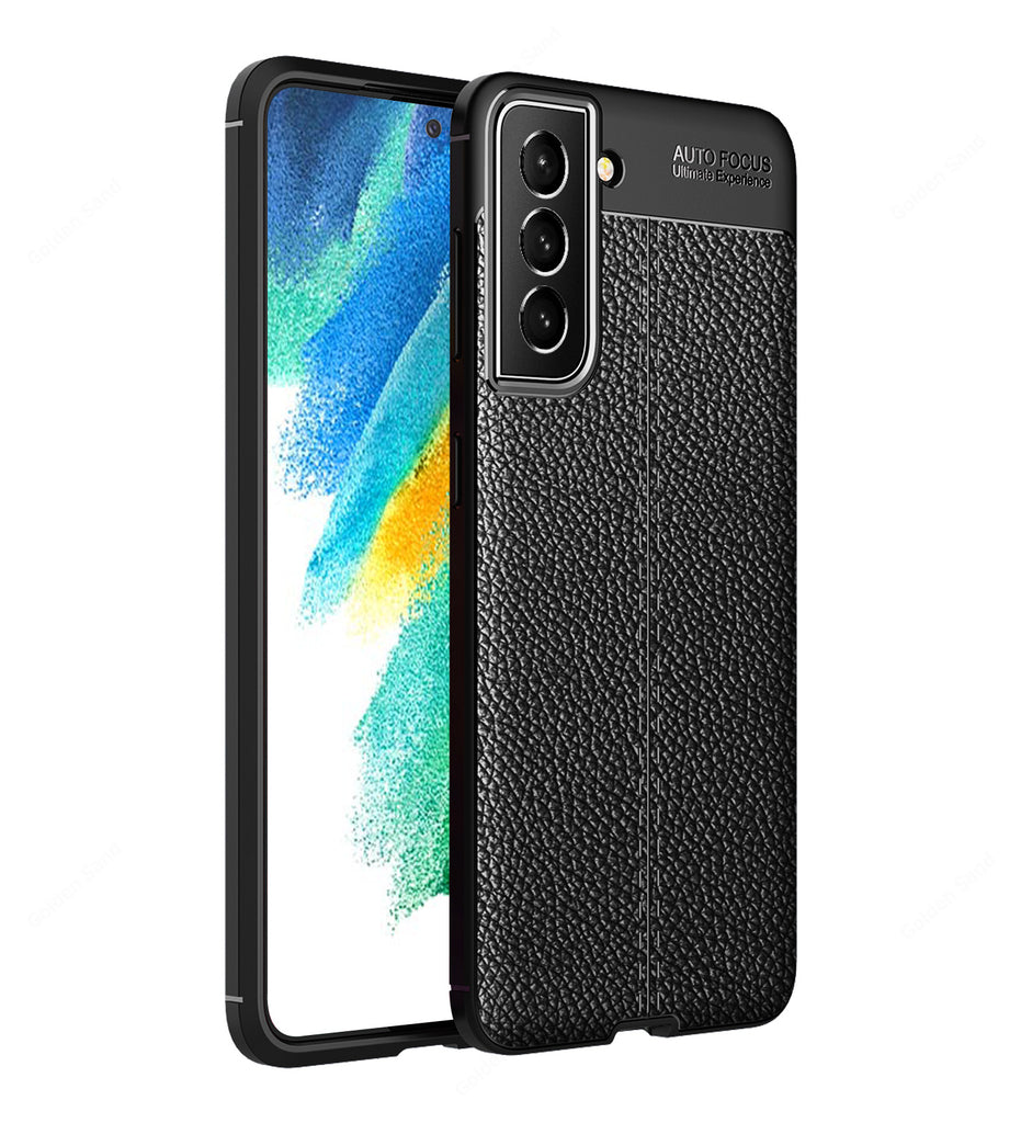 Samsung Galaxy S21 FE 5G, 6.41 inch Leather Texture Back Cover