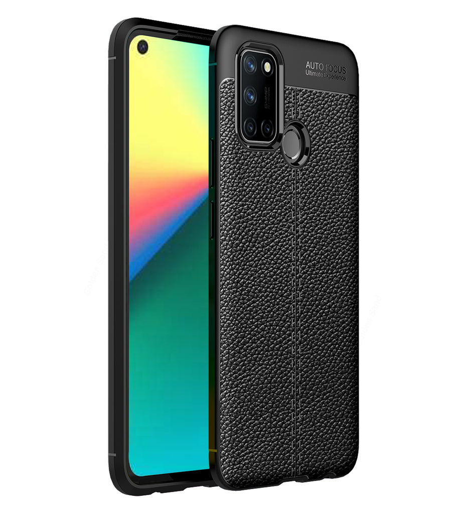 Realme 7i Leather Texture Back Cover