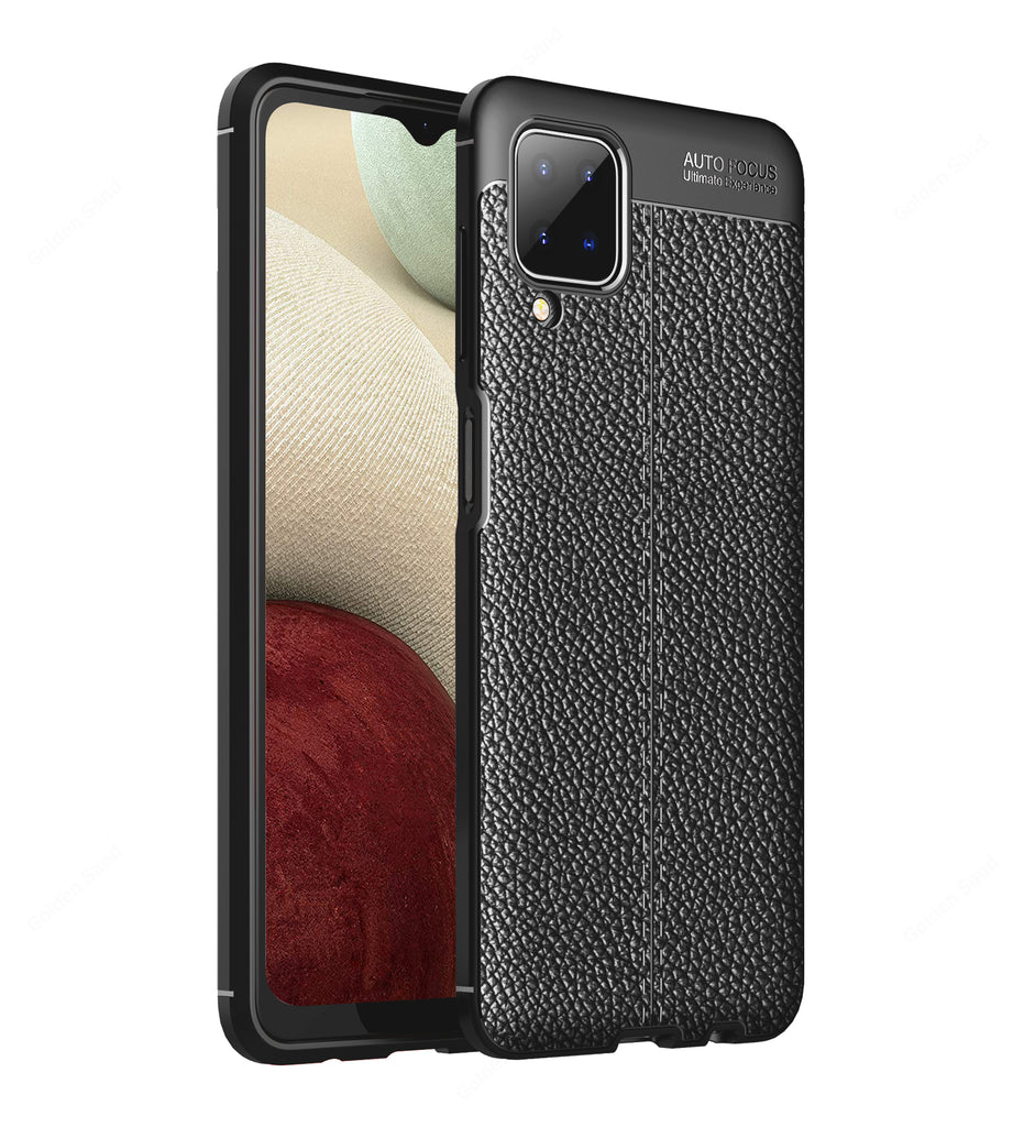Samsung Galaxy A12, Samsung Galaxy M12, 6.5 inch Leather Texture Back Cover