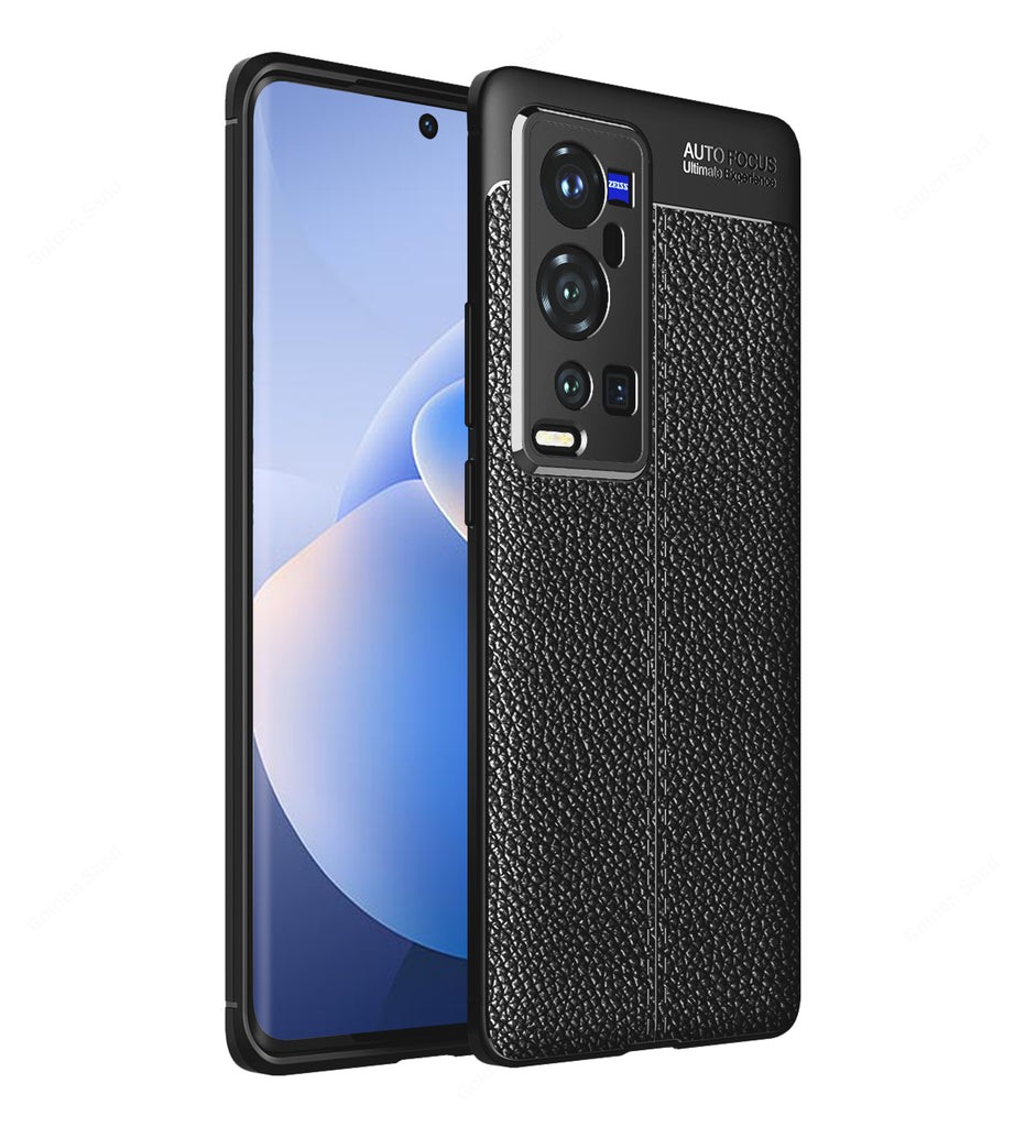 Vivo X60 Pro+, 6.56 inch Leather Texture Back Cover