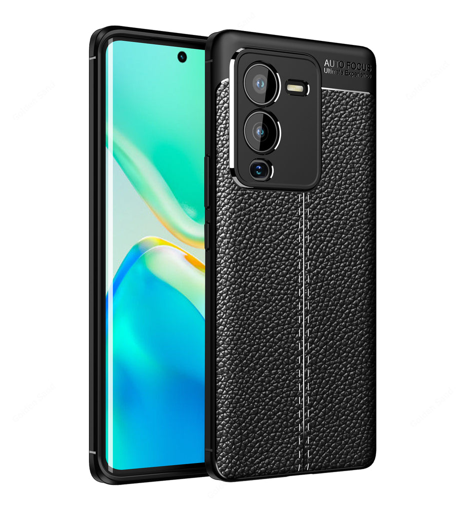 Vivo V25 Pro 5G, 6.56 inch Leather Texture Back Cover