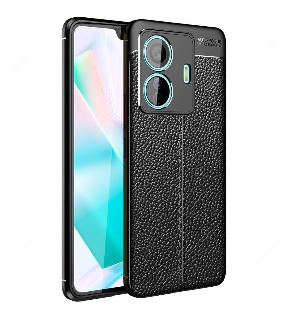 Vivo T1 Pro 5G, iQOO Z6 Pro 5G, 6.44 inch Leather Texture Back Cover