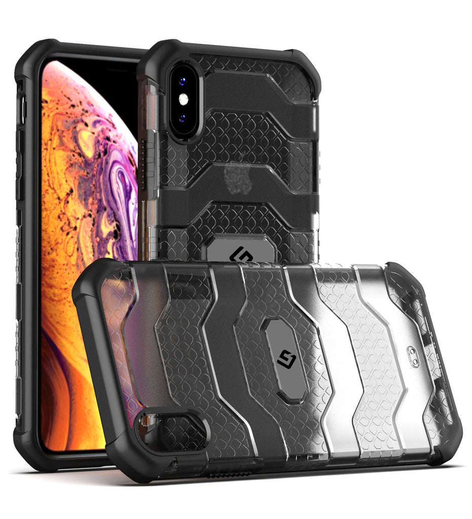 Explorer Series [Certified Military Grade Protection] Back Cover for Apple iPhone X, XS (5.8 inch), Space Black