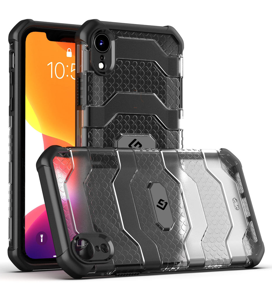 Explorer Series [Certified Military Grade Protection] Back Cover for Apple iPhone XR (6.1 inch), Space Black