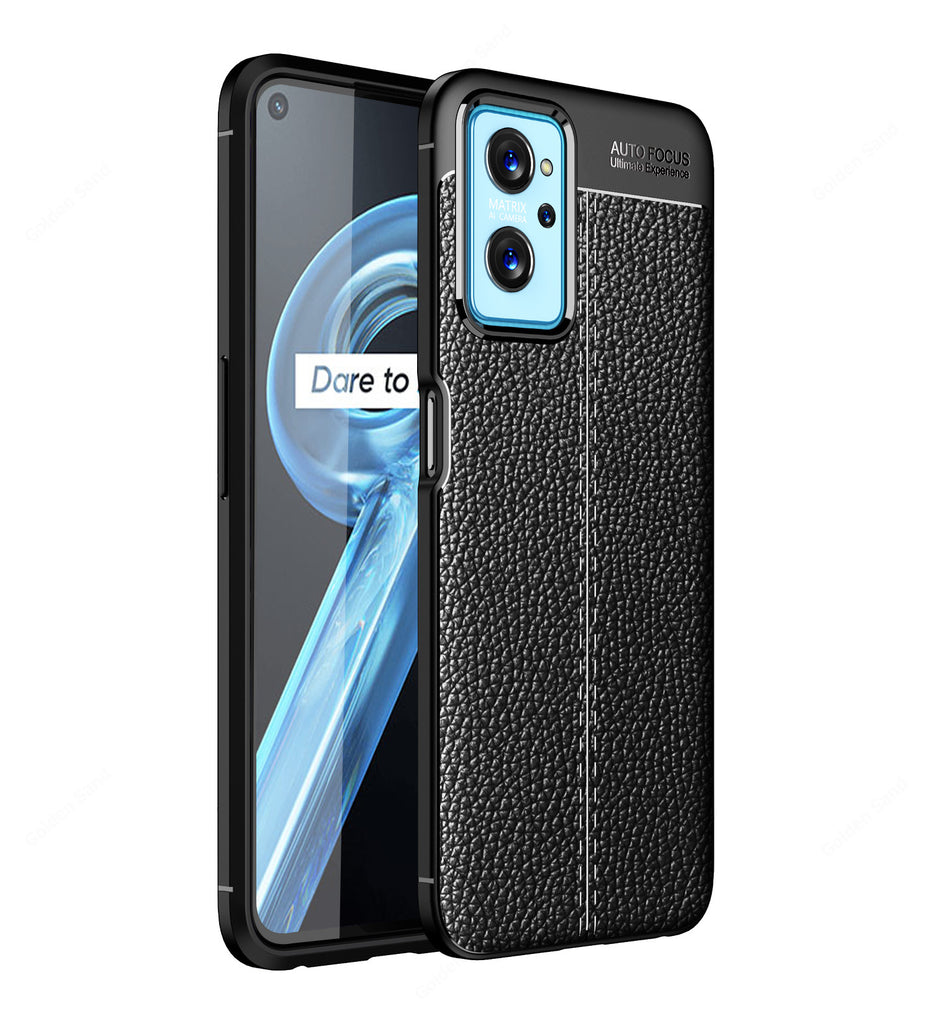 Realme 9i, 6.6 inch Leather Texture Back Cover