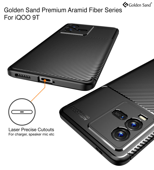 iQOO 9T 5G (6.78 inch) Back Cover | Aramid Fiber Series, Black