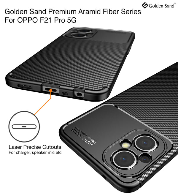 Oppo F21s Pro 5G, Oppo F21 Pro 5G (6.43 inch) Back Cover | Aramid Fiber Series, Black