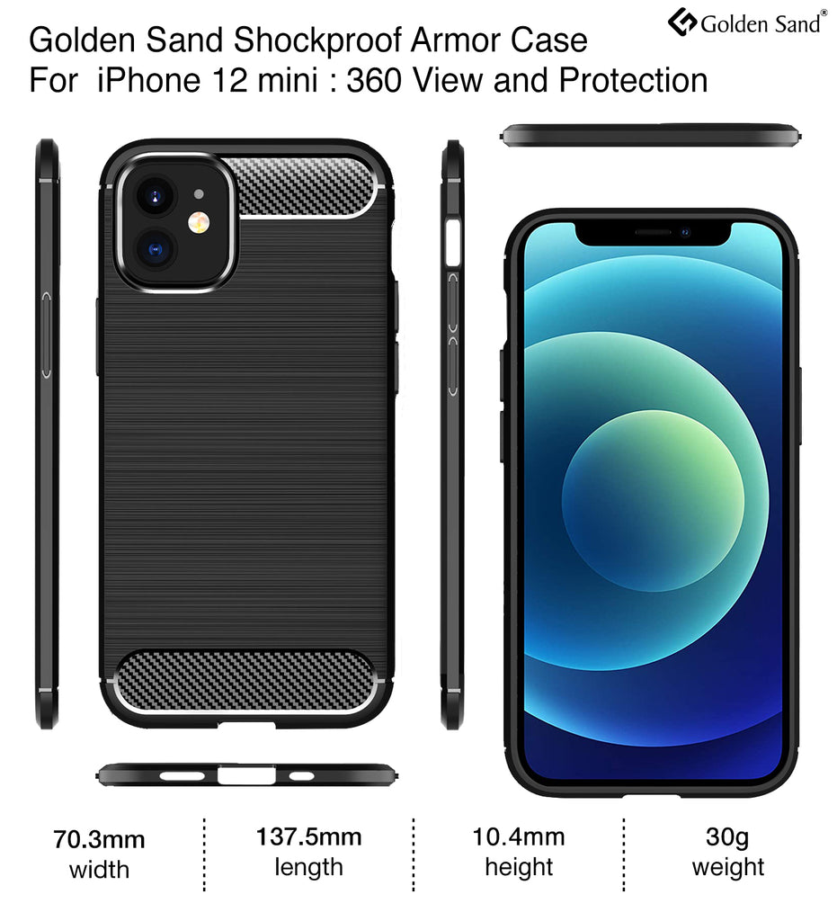 Carbon Fibre Series Shockproof Armor Back Cover for Apple iPhone