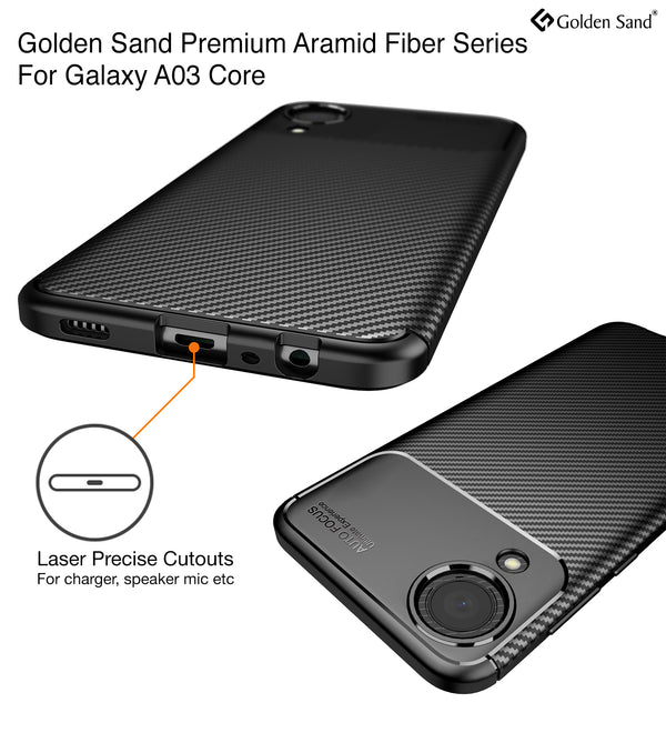 Samsung Galaxy A03 Core (6.5 inch) Back Cover | Aramid Fiber Series, Black