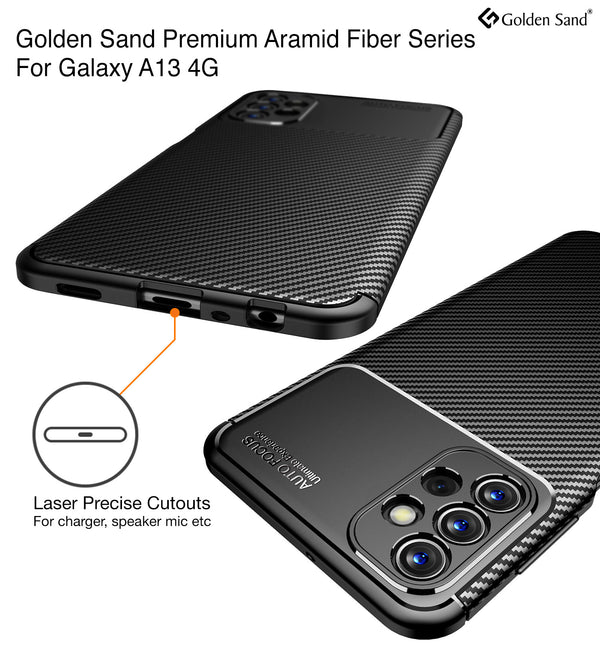 Samsung Galaxy A13 4G (6.6 inch) Back Cover | Aramid Fiber Series, Black