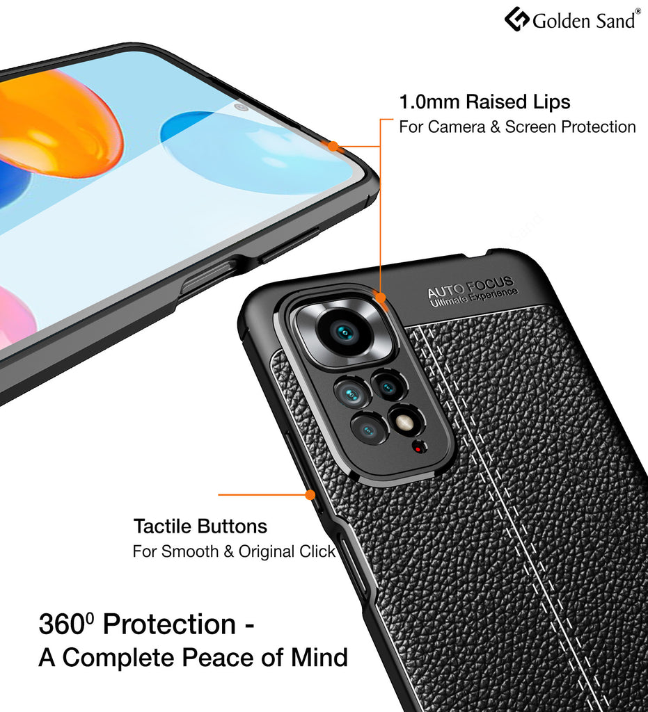 Custodia Verco In Silicone Opaco Per Xiaomi Redmi Note 11 / 11S – Antiurto E Antiscivolo – Nero
