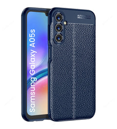 Vegan Leather- Blue
