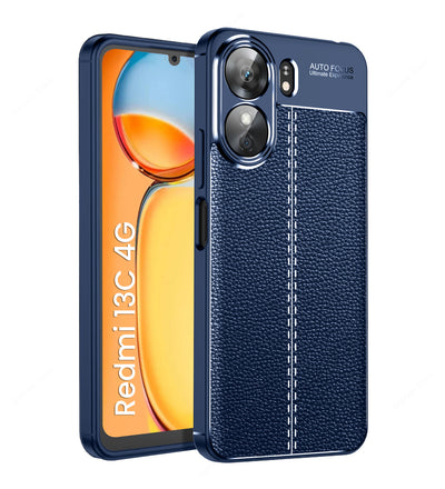 Redmi 13C 4G/ 5G, Poco M6 5G, Poco C65 4G, 6.74 inch Leather Texture Back Cover