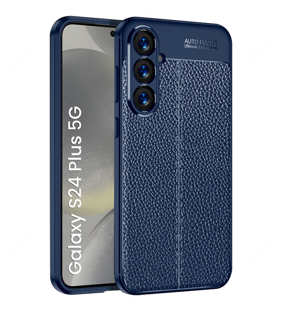Samsung Galaxy S24 Plus 5G, 6.7 inch Leather Texture Back Cover