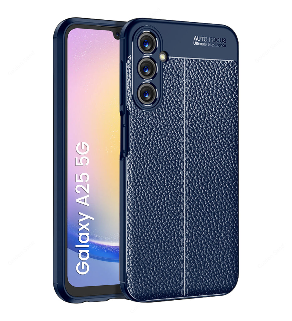 Samsung Galaxy A25 5G, 6.5 inch Leather Texture Back Cover