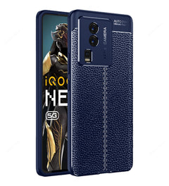 Vegan Leather Blue