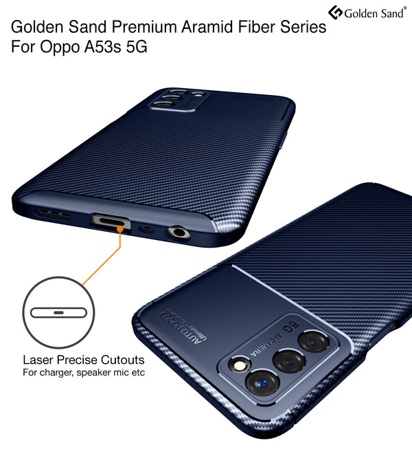 Oppo A53s 5G (6.52 inch) Back Cover | Aramid Fiber Series, Blue