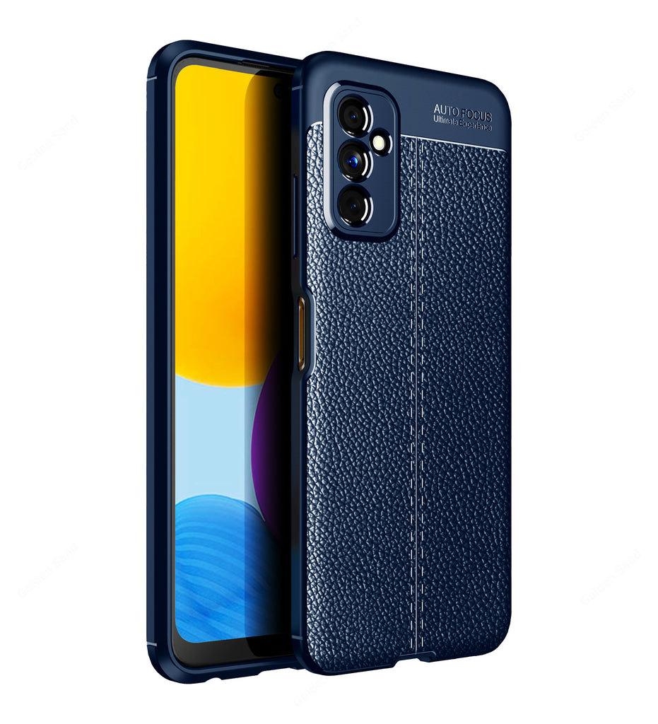 Samsung Galaxy M52 5G, 6.7 inch Leather Texture Back Cover