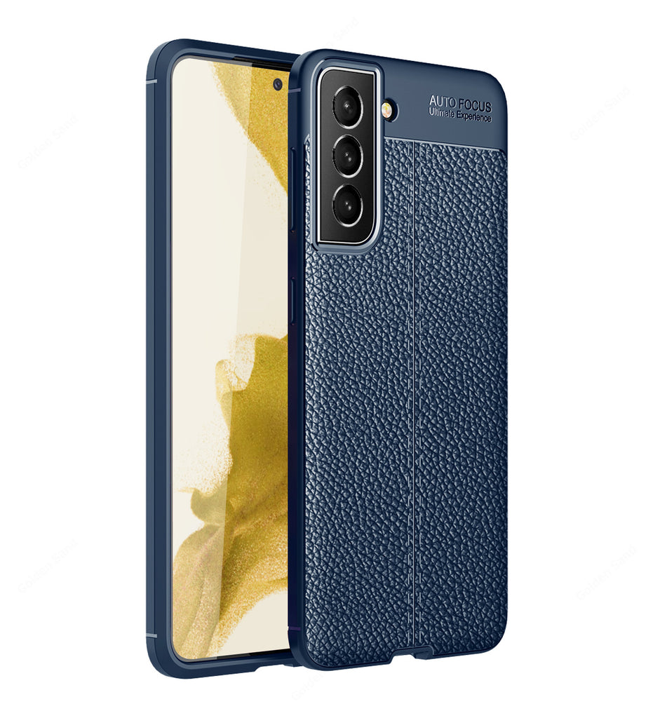 Samsung Galaxy S22+ Plus 5G, 6.6 inch Leather Texture Back Cover