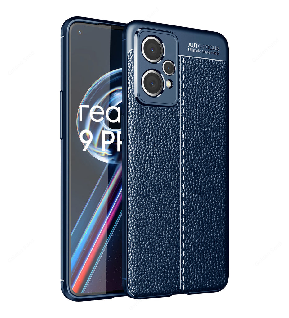 Realme 9 Pro+ Plus 5G, 6.4 inch Leather Texture Back Cover
