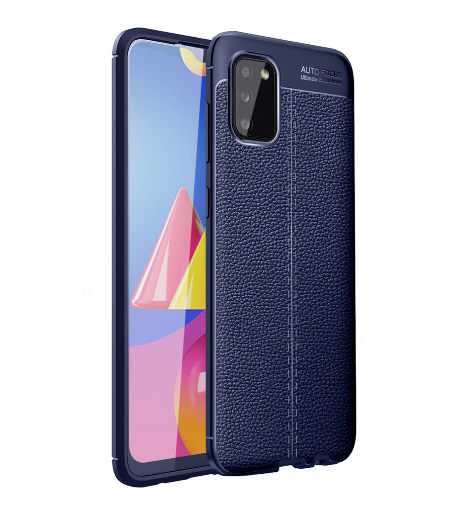 Samsung Galaxy M02s, 6.5 inch Leather Texture Back Cover